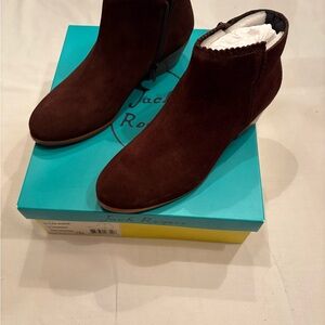Jack Rogers Women's Dark Brown Ankle Booties